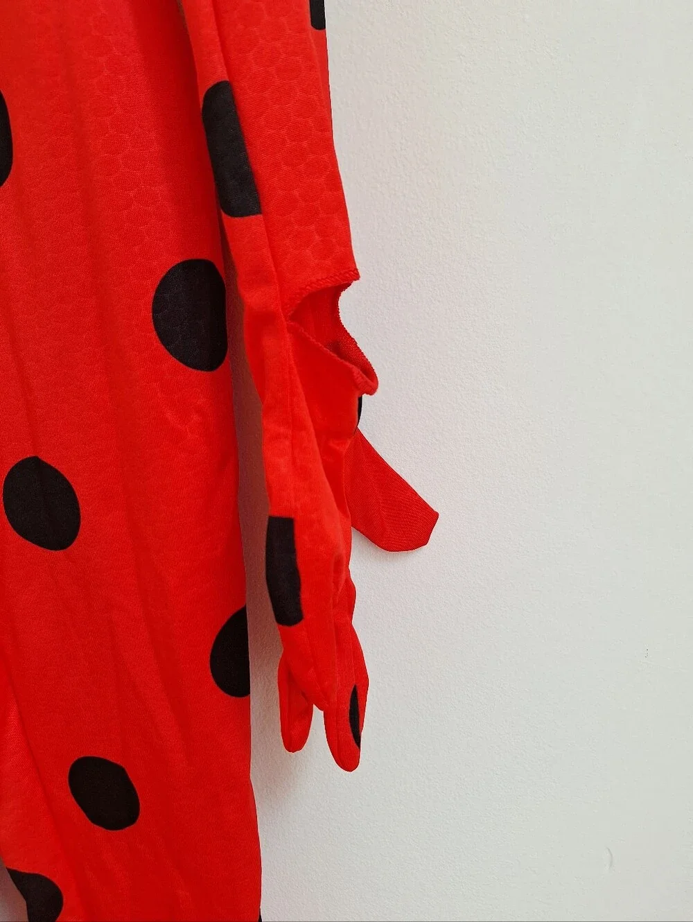 Girls Miraculous Ladybug Costume Child Small 4–6 Red Polka Dot Bodysuit & Mask